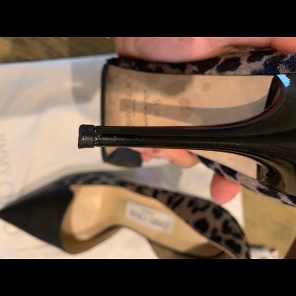 Jimmy Choo leopard print pony hair heels - Picture 4 of 7